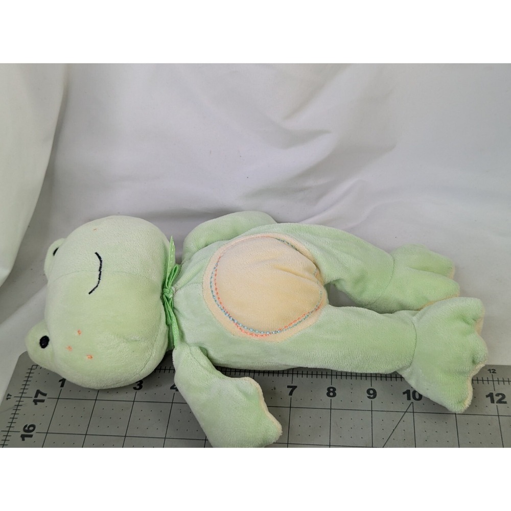 Carters Just One Year Green Frog Plush 11 Inch Kids Preferred Stuffed Animal Toy - Picture 8 of 8